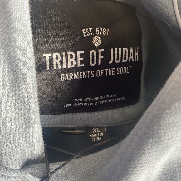NWT Tribe of Judah Hoodie Men's XL Spiritual Graphic Sweatshirt Streetwear - Picture 4 of 5
